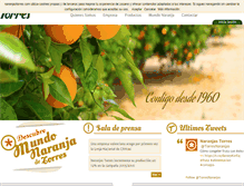 Tablet Screenshot of naranjastorres.com